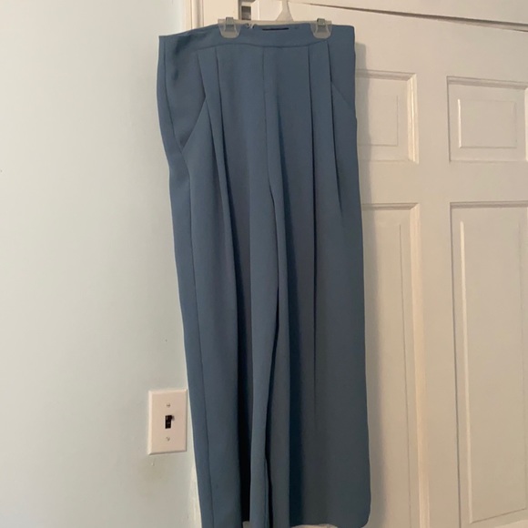 Light blue, wide dress pants - Picture 1 of 3